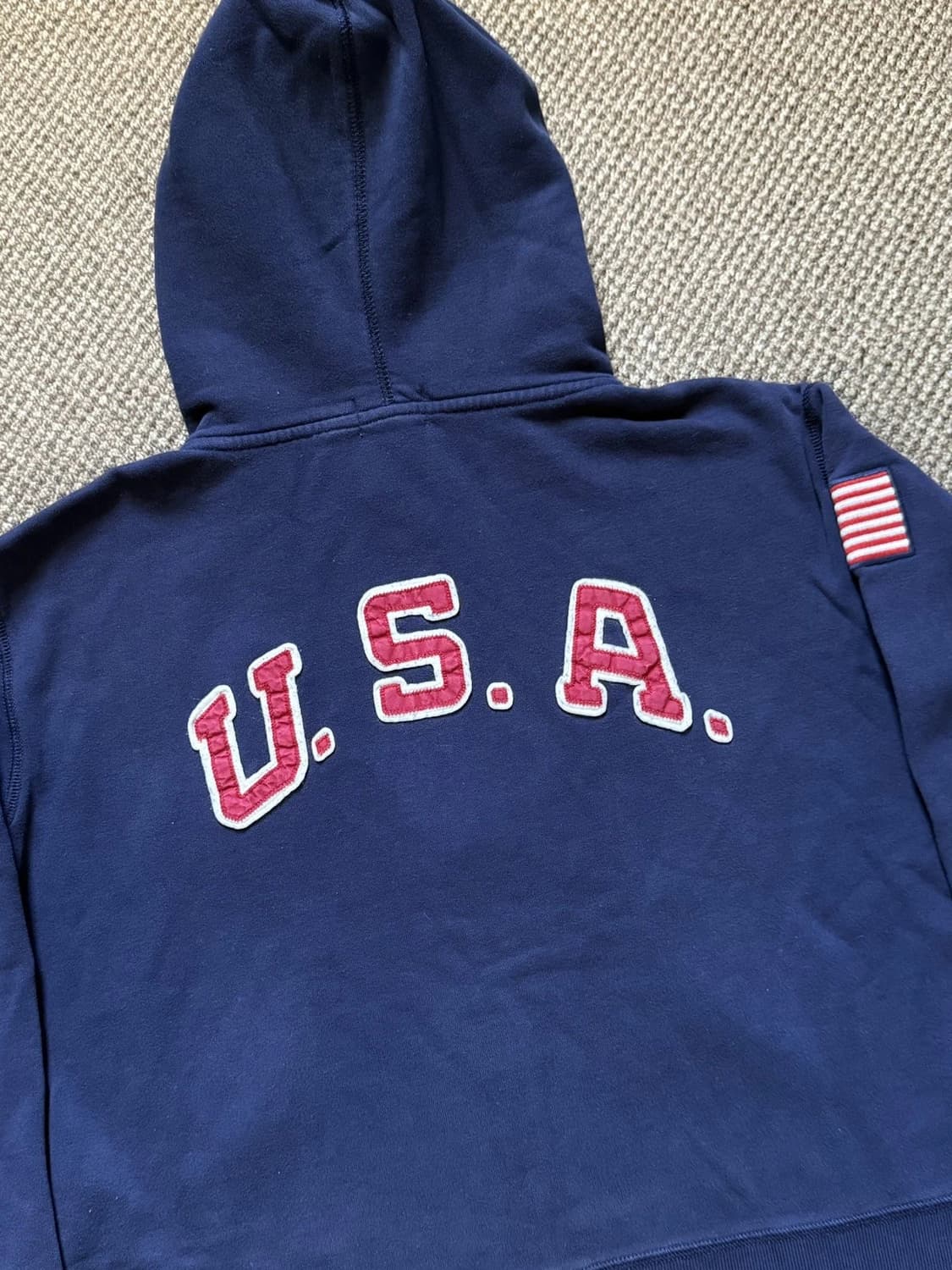 폴로 랄프로렌 빅포니 성조기 후드 집업 상품이미지5