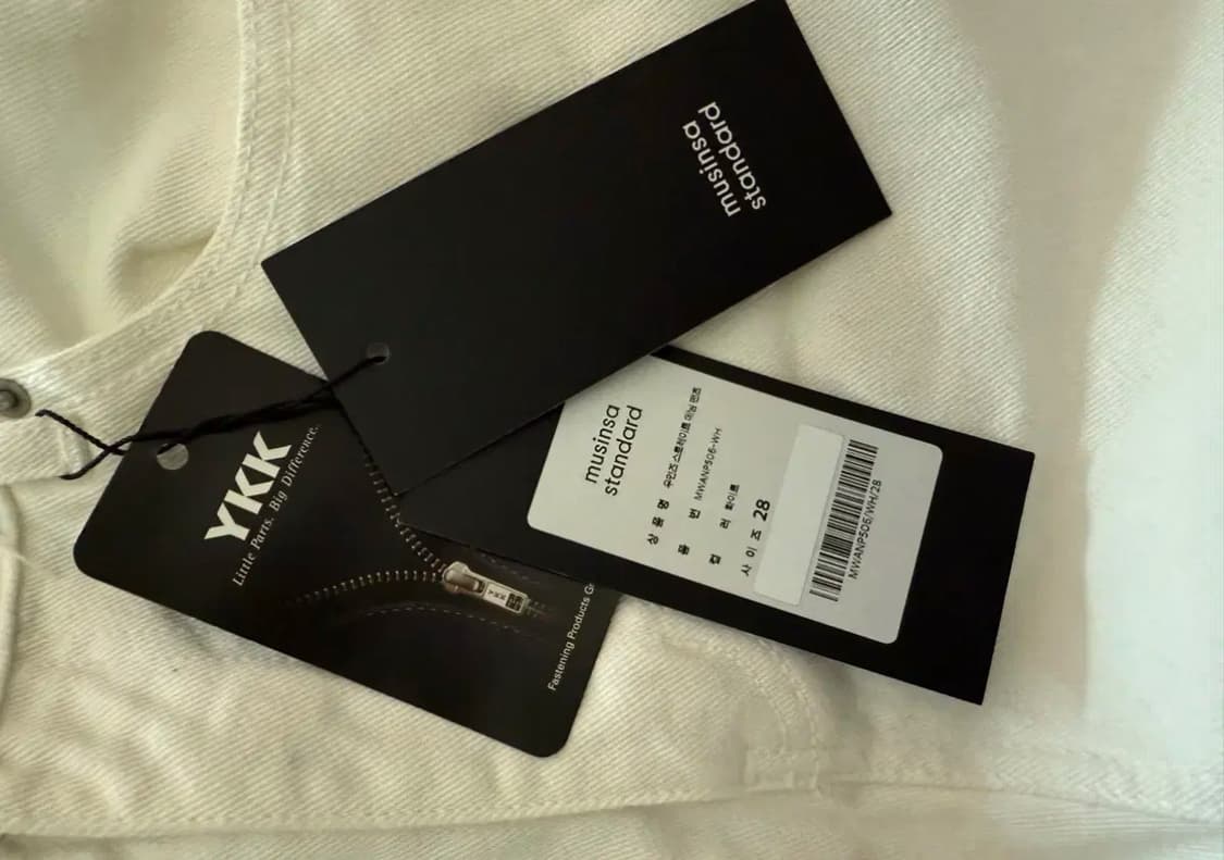 무신사 우먼즈 스트레이트 데님팬츠(28,새상품) 상품이미지3