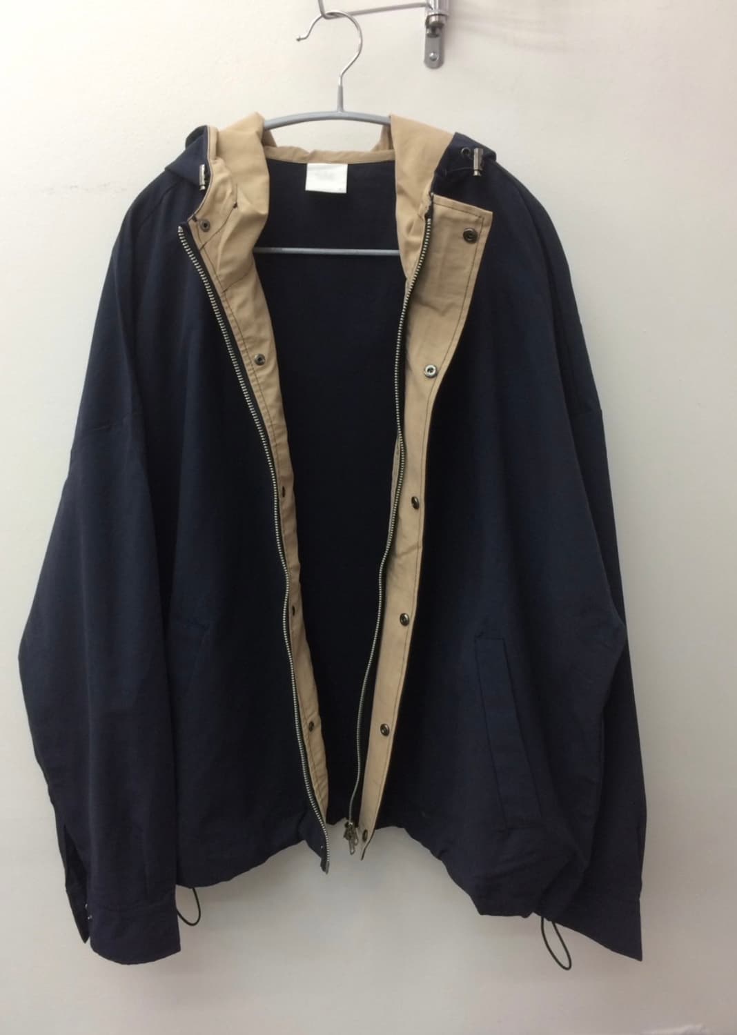 배색 스트링후드자켓 상품이미지4