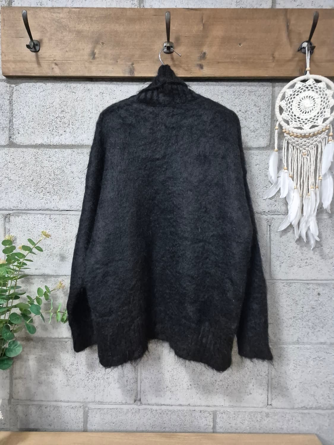 N21 모헤어 블랙니트 상품이미지5