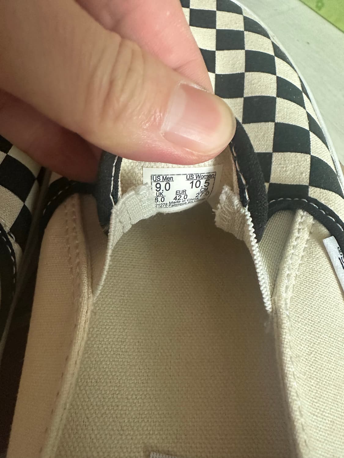 반스 슬립온 체커보드 뮬 새상품 상품이미지4