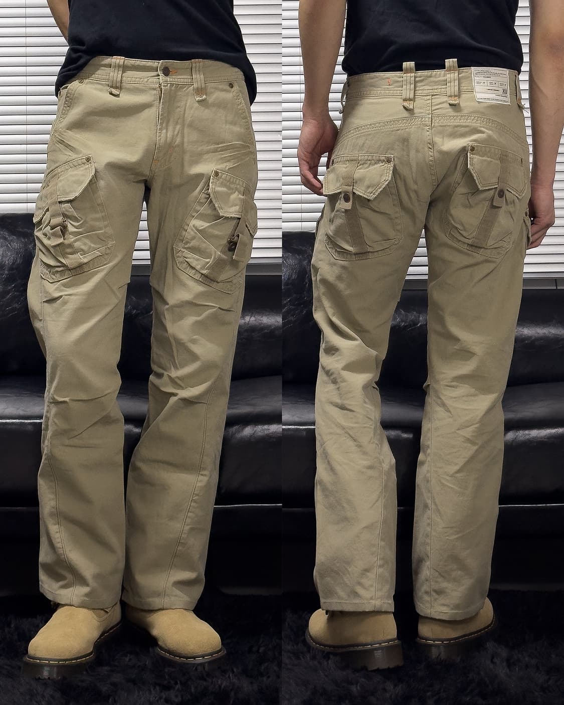 {Edwin} Beige Strap Utility Pants 상품이미지1