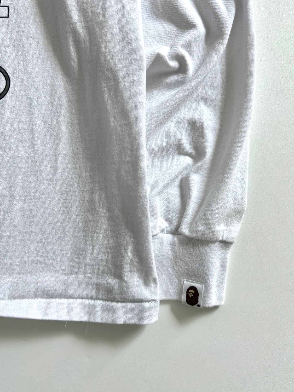 Bape 베이프 화이트 재패니즈 레터스 롱슬리브 상품이미지5