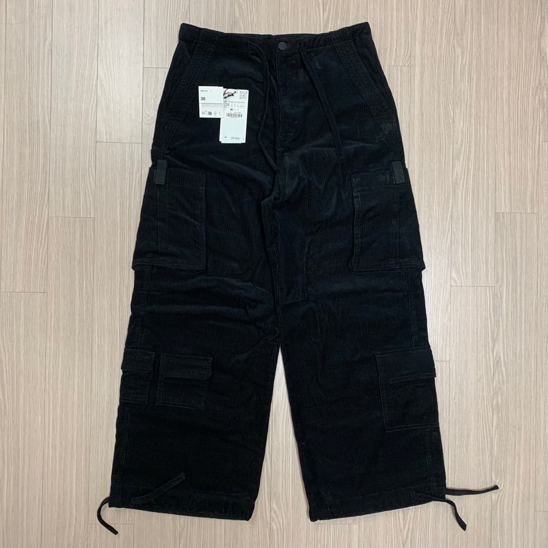 자라 코듀로이 유틸리티 카코 팬츠 블랙 상품이미지8