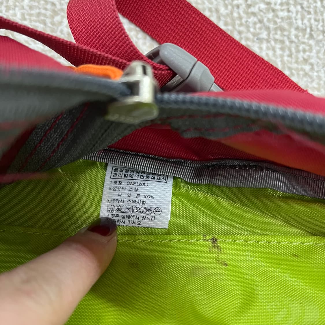 [실측확인] 노스페이스 미니샷 등산 백팩 가방 0119M1 상품이미지2