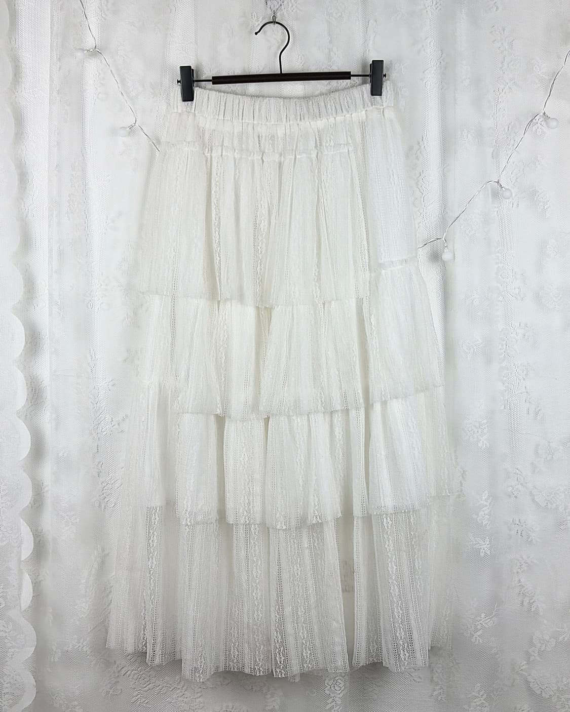 White cancan long skirts 상품이미지3