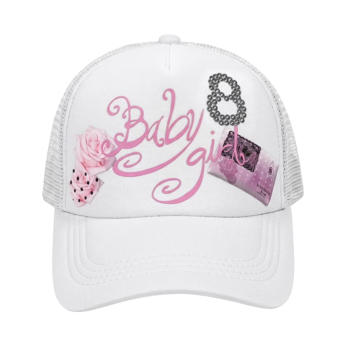 baby girl 8 cap white 상품이미지1