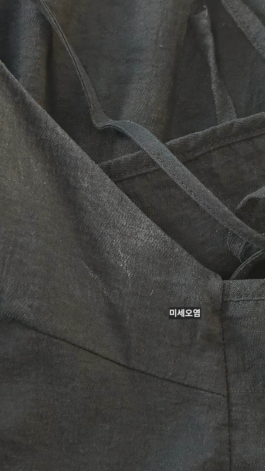 캉캉 롱 원피스 블랙 F 나시 뷔스티에 브이넥 린넨혼방 dress 상품이미지4