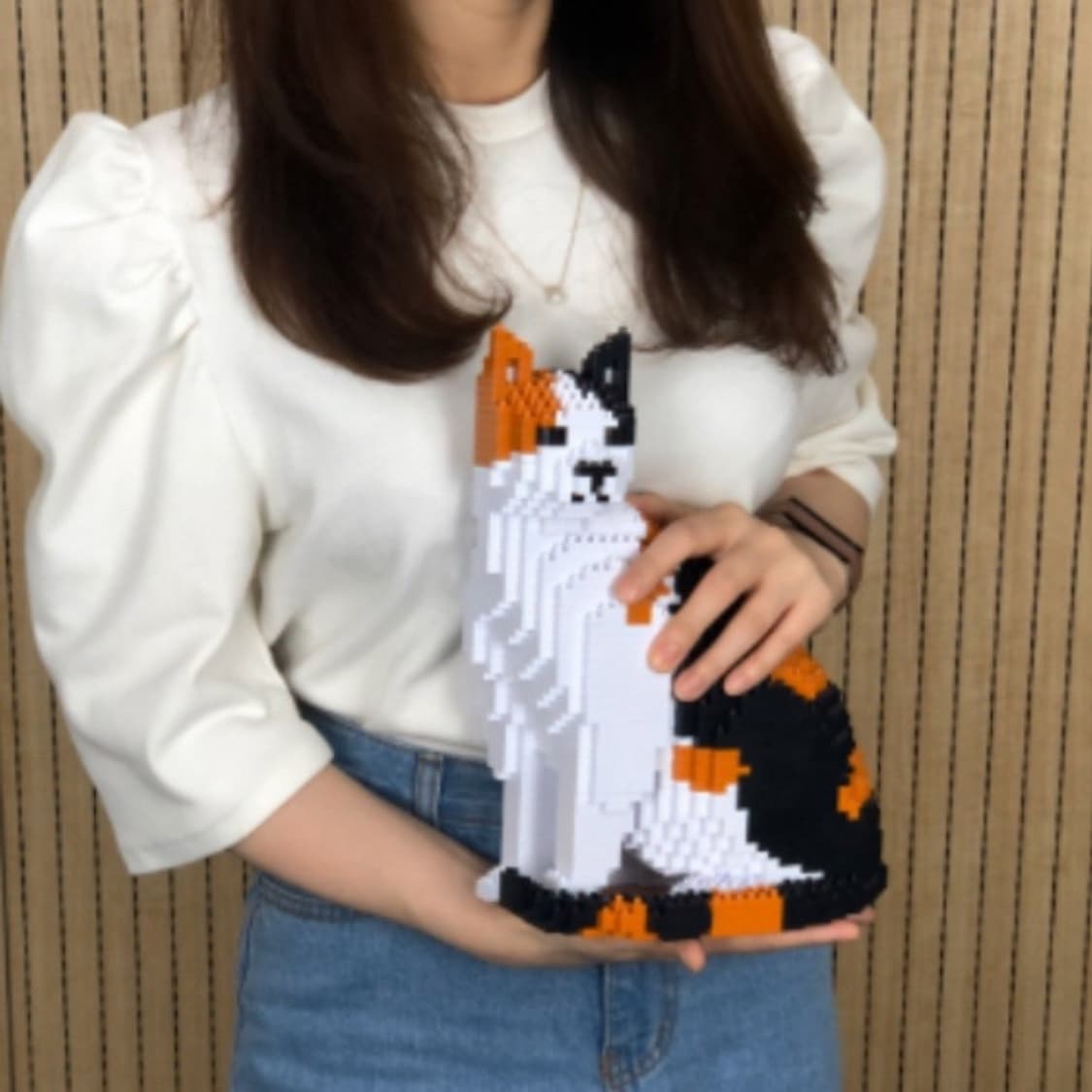 (미개봉 새제품) JEKCA 제카 블럭 고양이 시리즈 인테리어 소품 상품이미지3