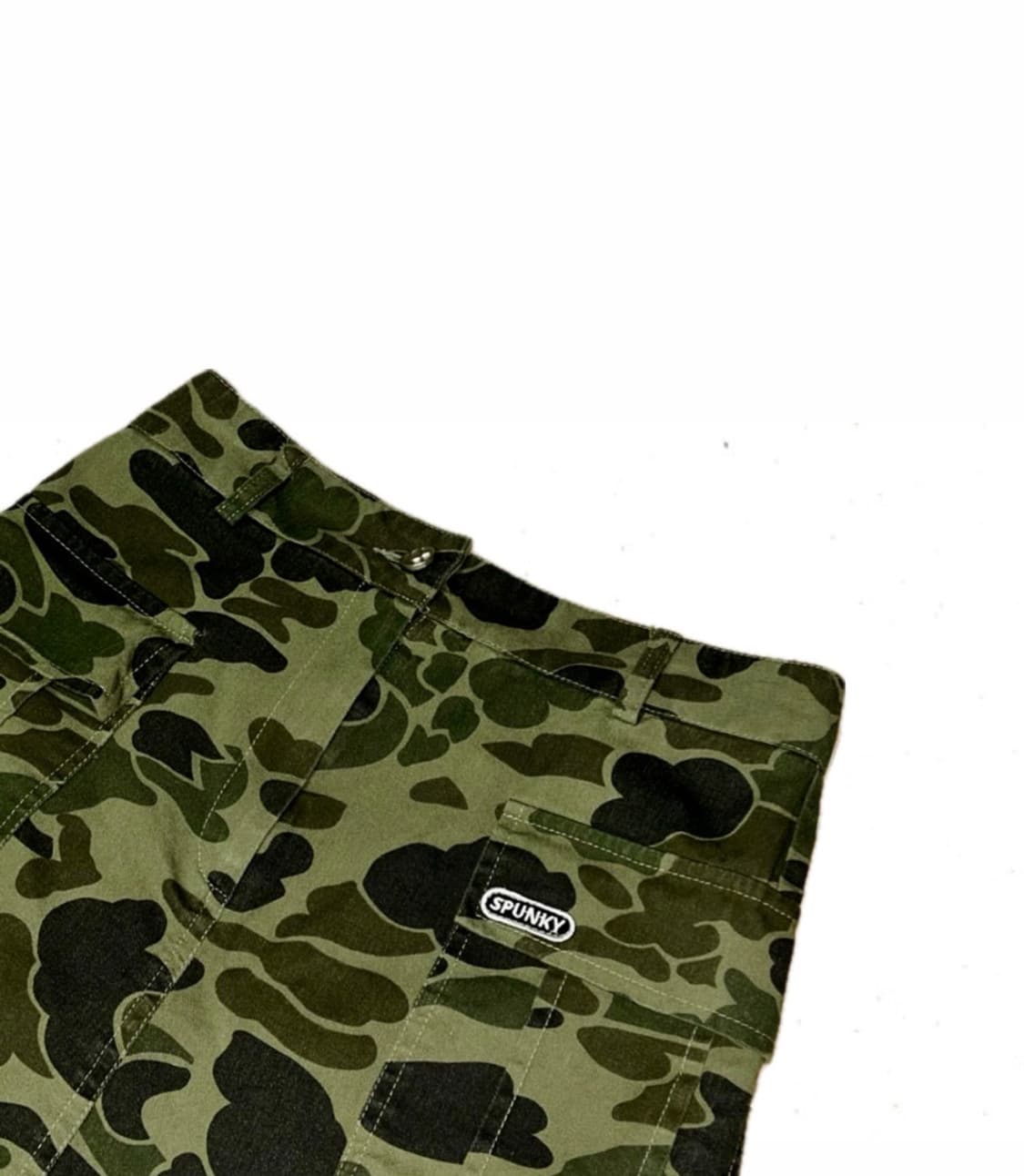 [새상품/단돈3500원] 스펑키 카모 밀리터리 봄 트윌 미니스커트 상품이미지2