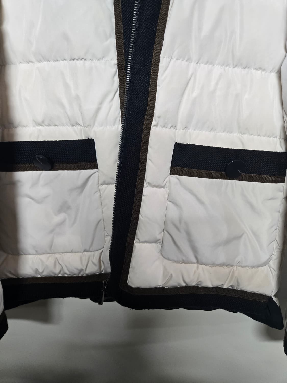 소울 SO.WOOL 아이보리 구스패딩 자켓M 상품이미지5