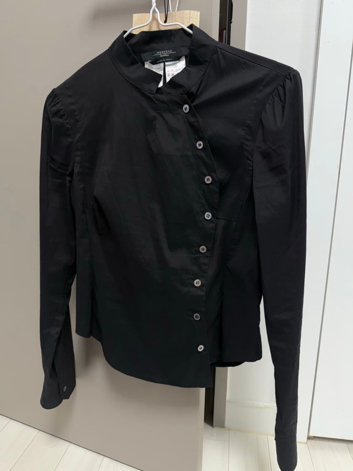 Maxmara 막스마라 애시매트릭 비대칭 셔츠 고딕 상품이미지3