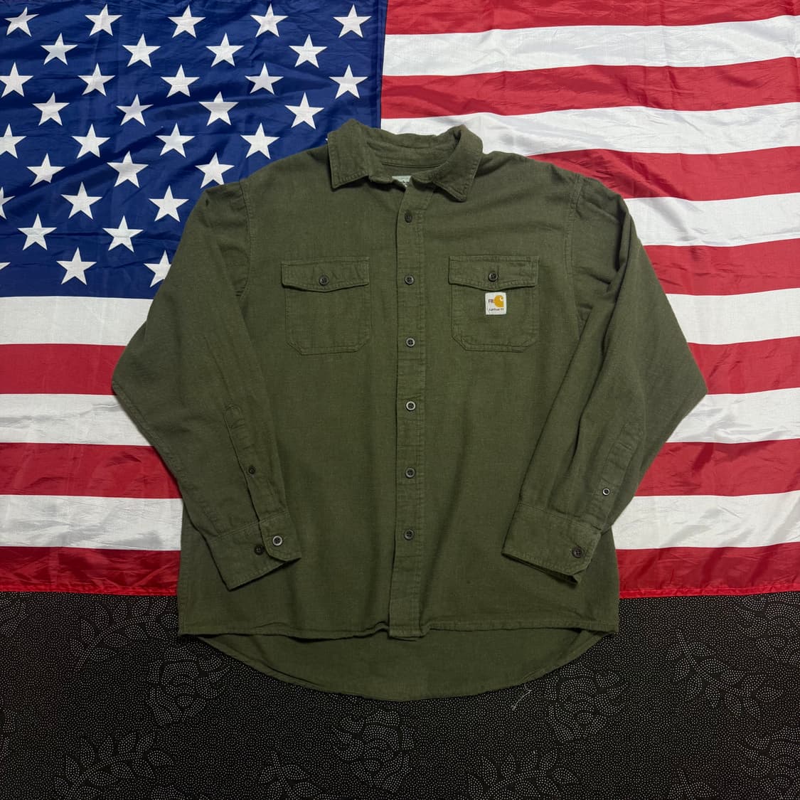 carhartt 칼하트 리메이크 워크 울 셔츠 - no,3 상품이미지1