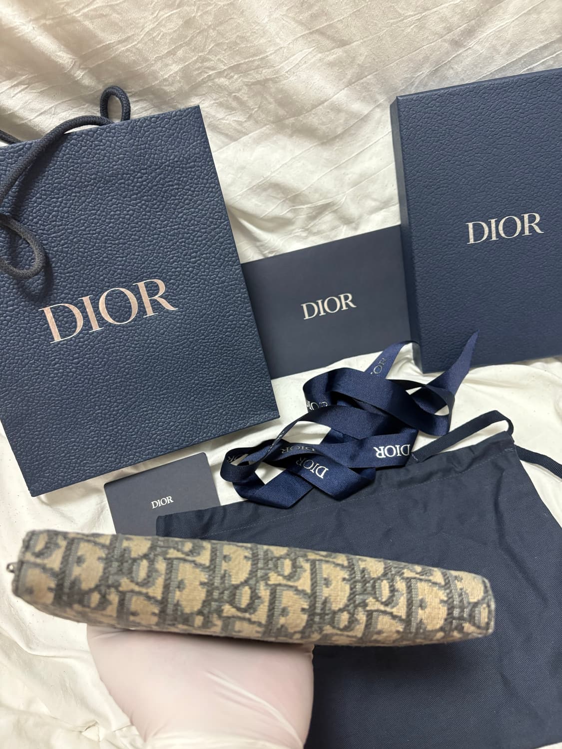 [구성품/정품] 디올 오블리크 자카드 지퍼 장지갑 상품이미지7