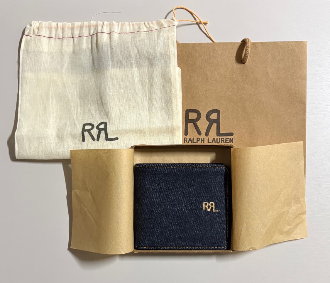 rrl 더블알엘 인디고 데님 빌폴드 월렛 반지갑 상품이미지1
