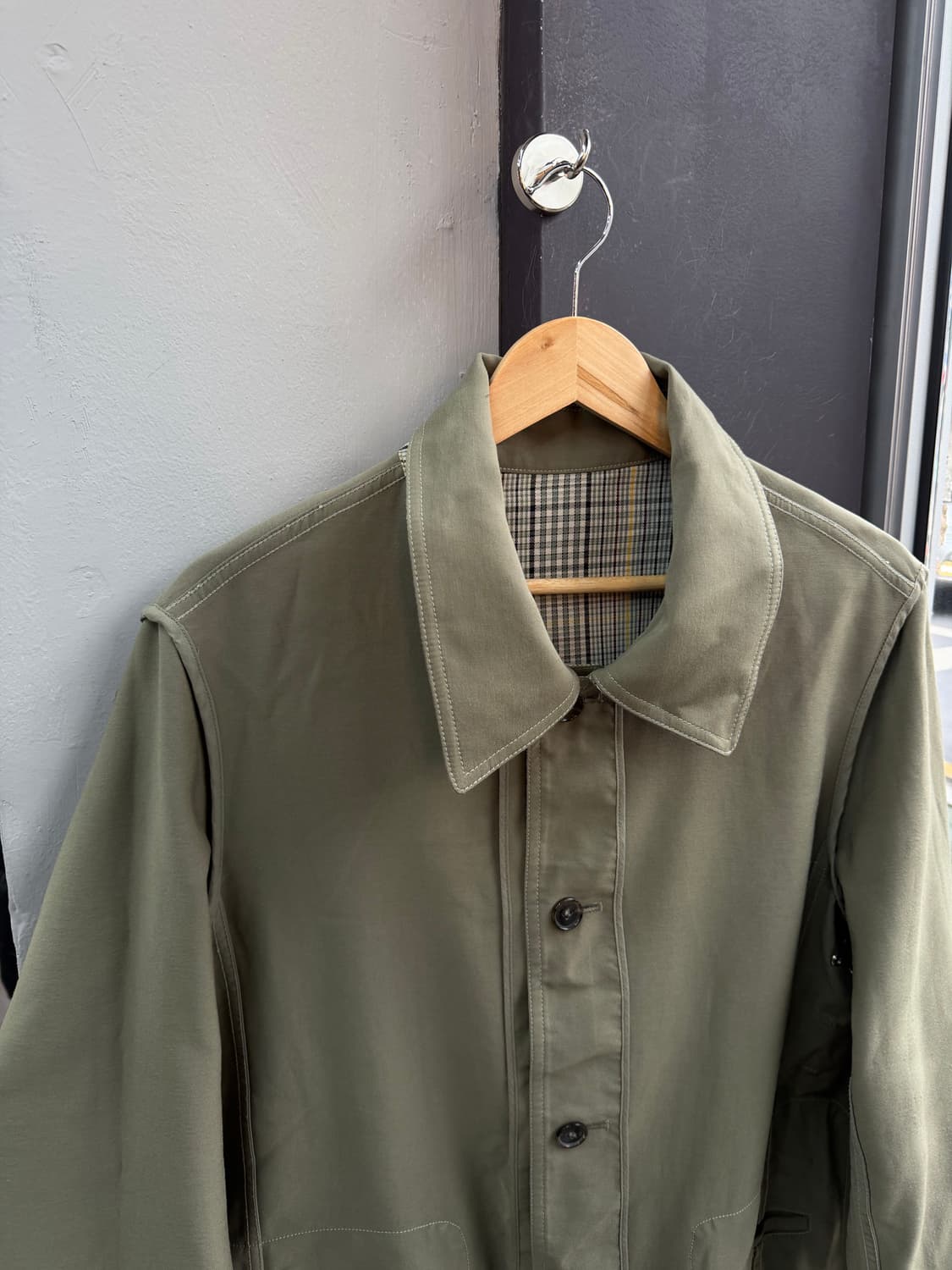 M/ 렉토x프론트로우 리버시블 벨티드 코트 자켓 상품이미지9