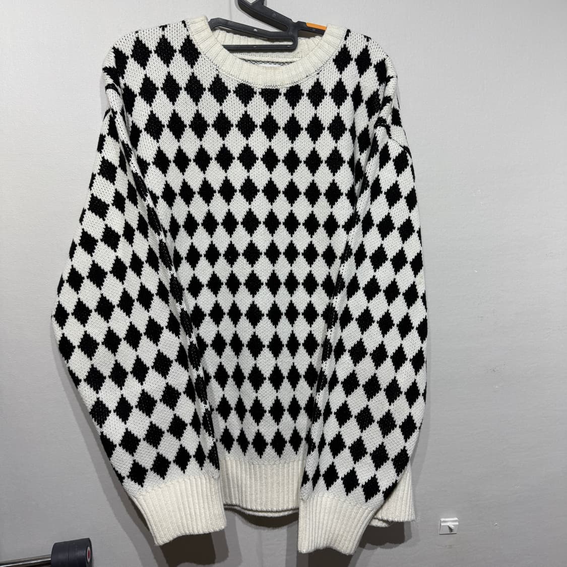 Fetch  체커 크루넥 니트 XL 상품이미지1