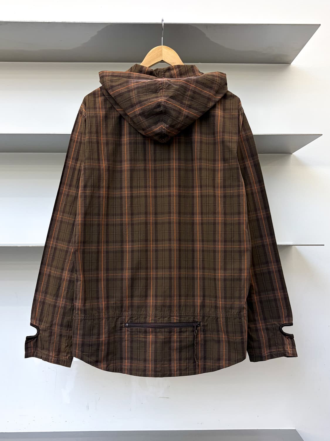 PPFM 이너 커프스 후드 체크 셔츠 상품이미지3