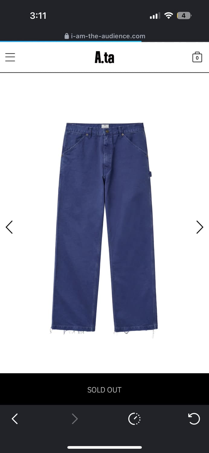 A.ta 카펜터 팬츠 s 구해요 상품이미지1