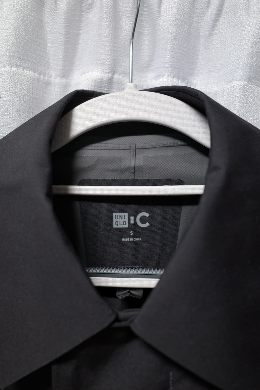 유니클로C 블록테크 싱글브레스트 코트 블랙 상품이미지5