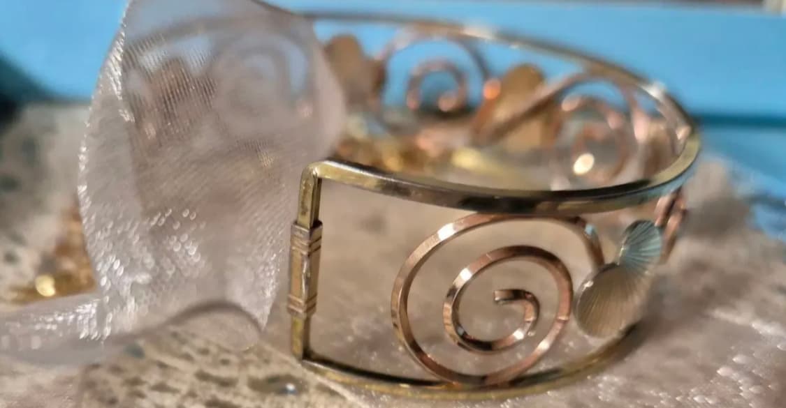 Vintage)1960~70년대 빈티지 krementz 뱅글팔찌 상품이미지3