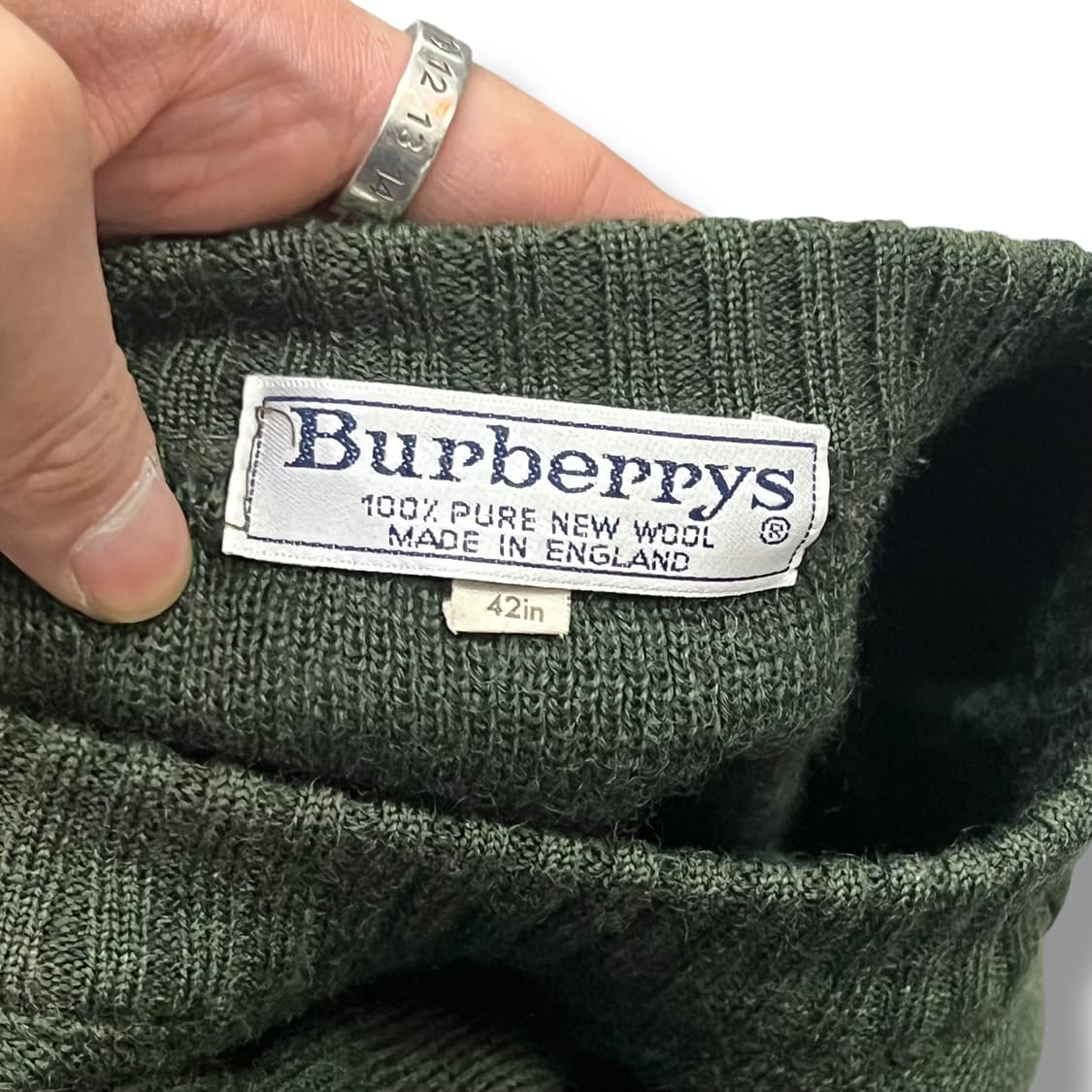  버버리 레더패치 울 니트 y14179 상품이미지8