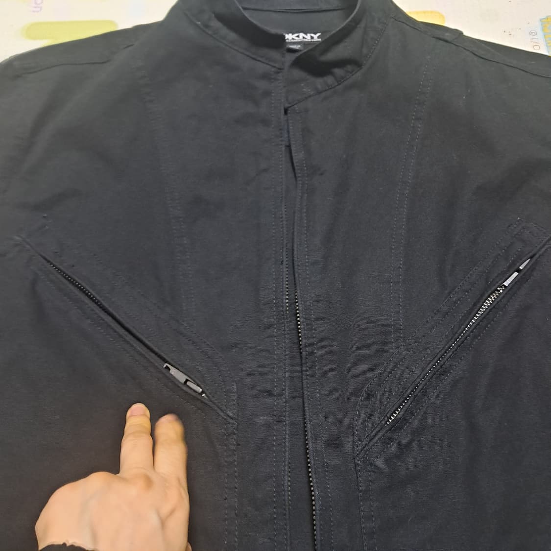DKNY 남성 블랙 자켓 데님자켓 블루종 L 상품이미지6