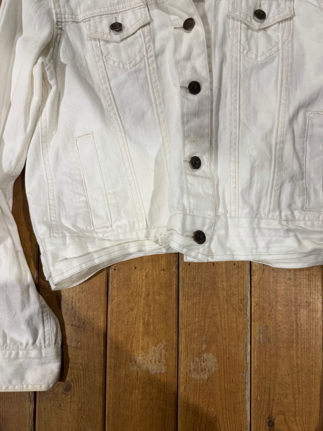 아이보리 데님자켓 상품이미지4