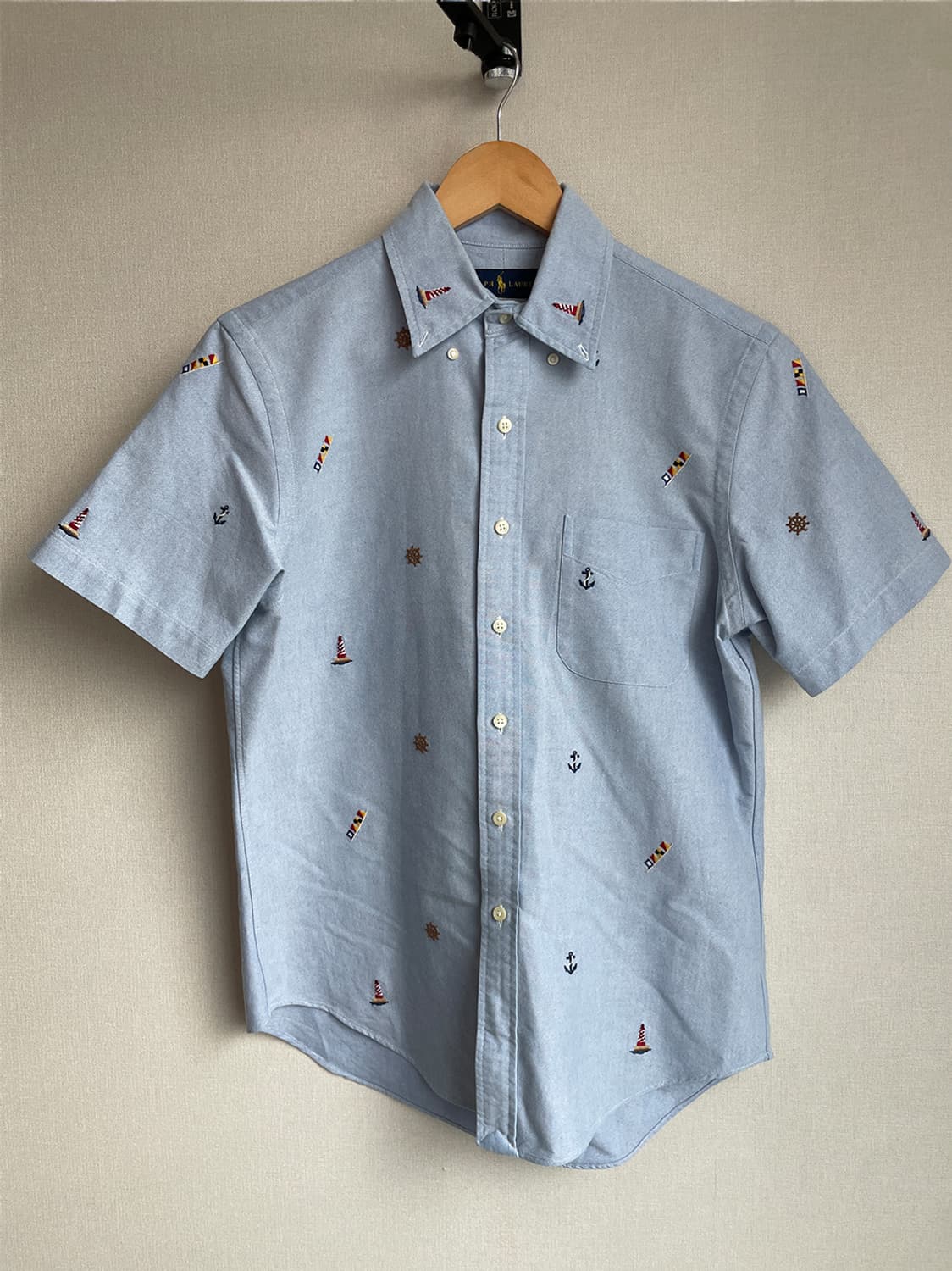 폴로 랄프로렌 옥스포드 자수 반팔셔츠 상품이미지1