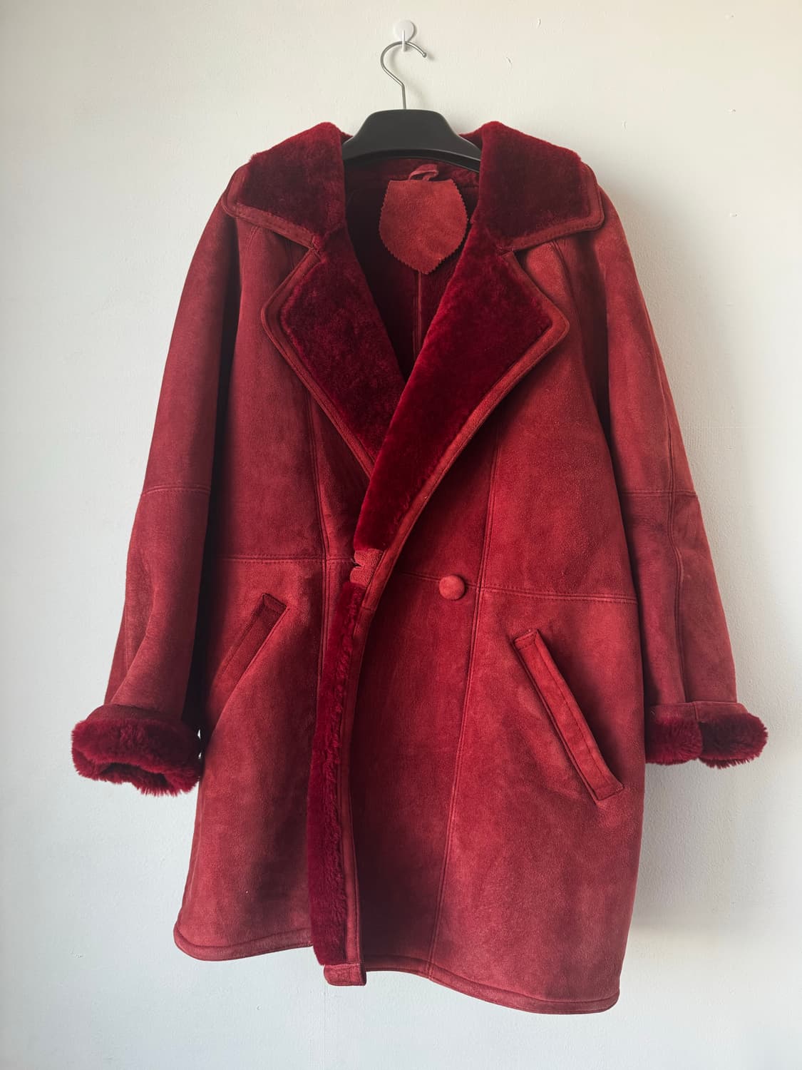 리얼레더 무스탕 퍼코트 빈티지 상품이미지1