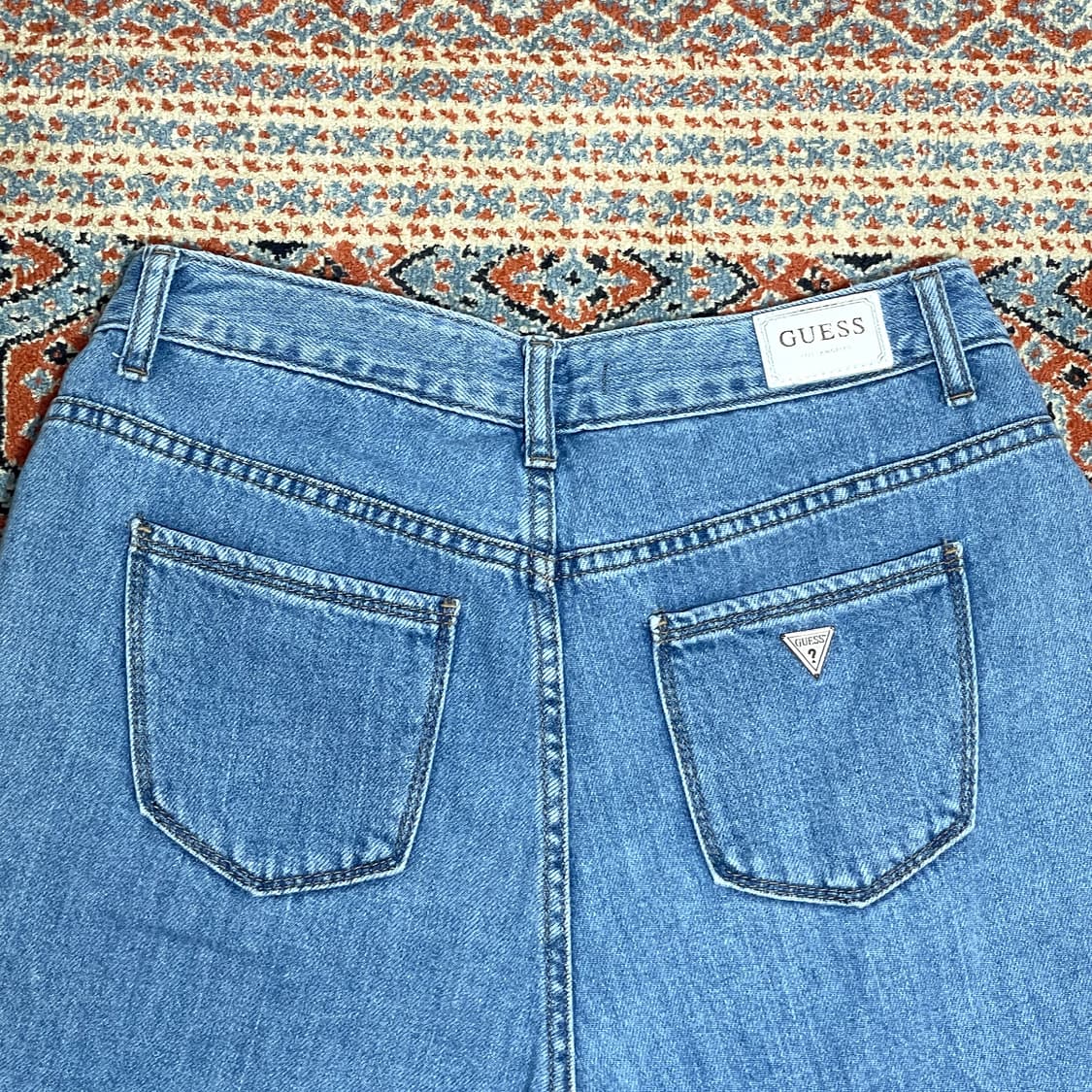 게스 연청 항아리 데님팬츠 여성27 상품이미지6