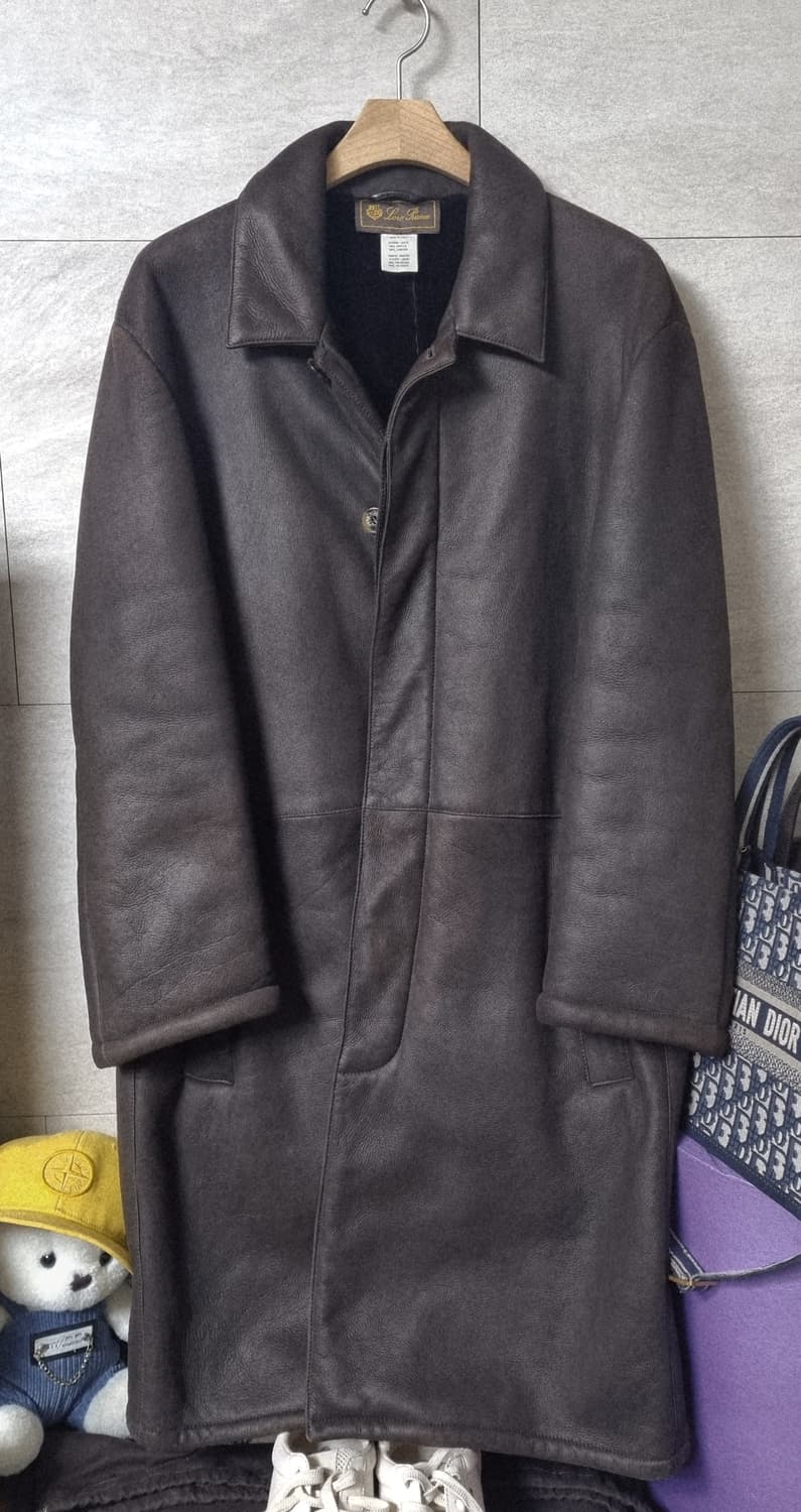 정품) 로로피아나 싱글 히든 버튼 무스탕 상품이미지1