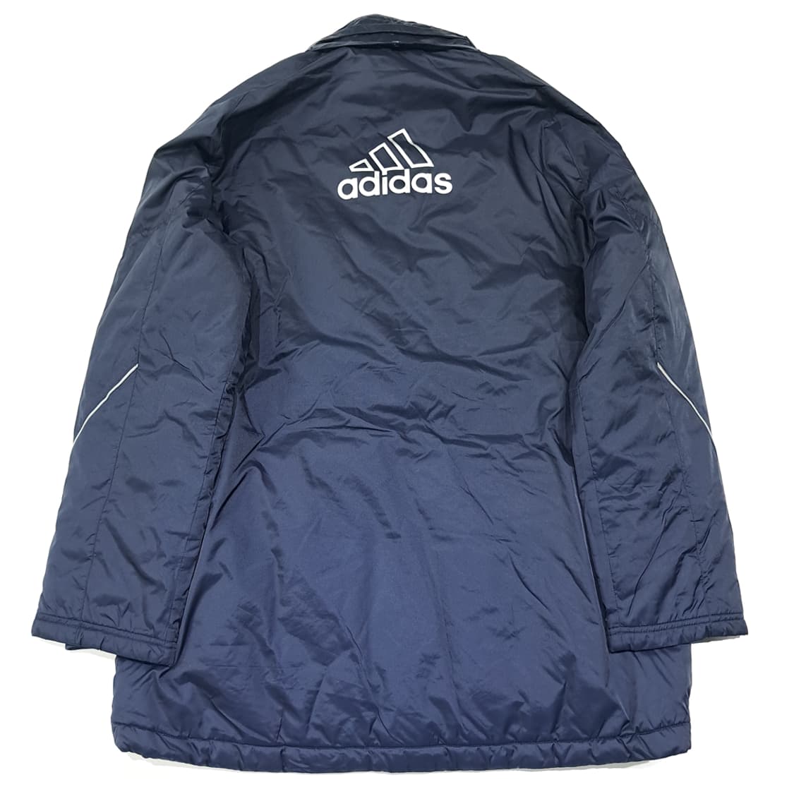 CL239 L 아디다스 00s 빅로고 네이비 점퍼 벤치코트 상품이미지7