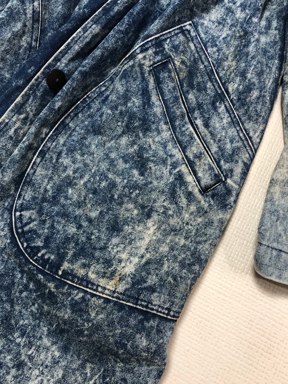 빈티지 데님 워싱 롱 코트 상품이미지9