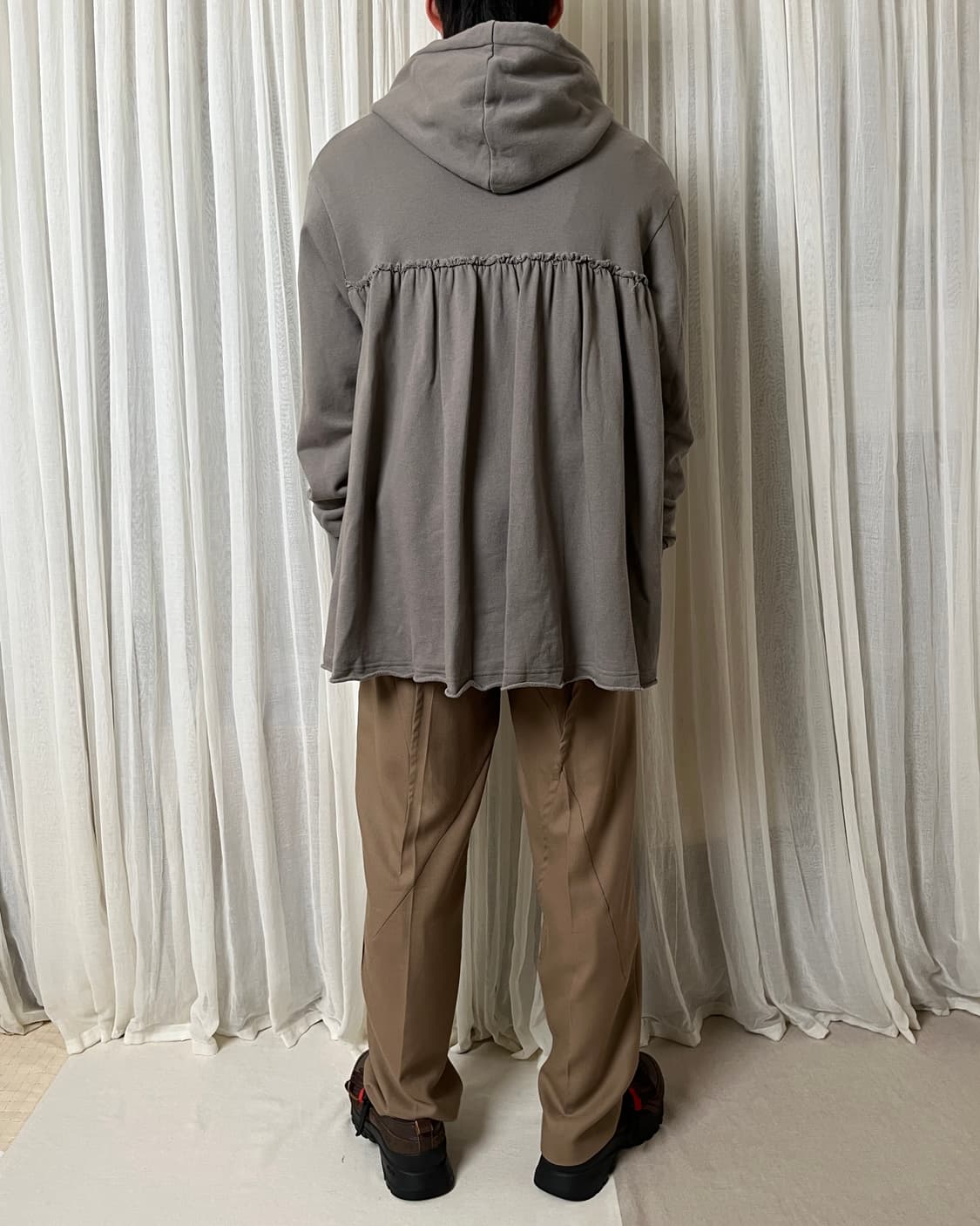 언더커버 백 셔링 플레어 후드 Undercover 레이어드 후드 상품이미지8