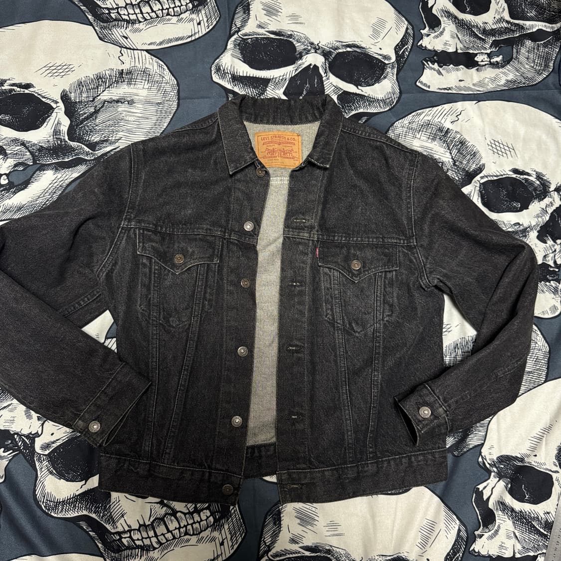 리바이스 80s 흑청데님자켓 레귤러 42 L사이즈 상품이미지3