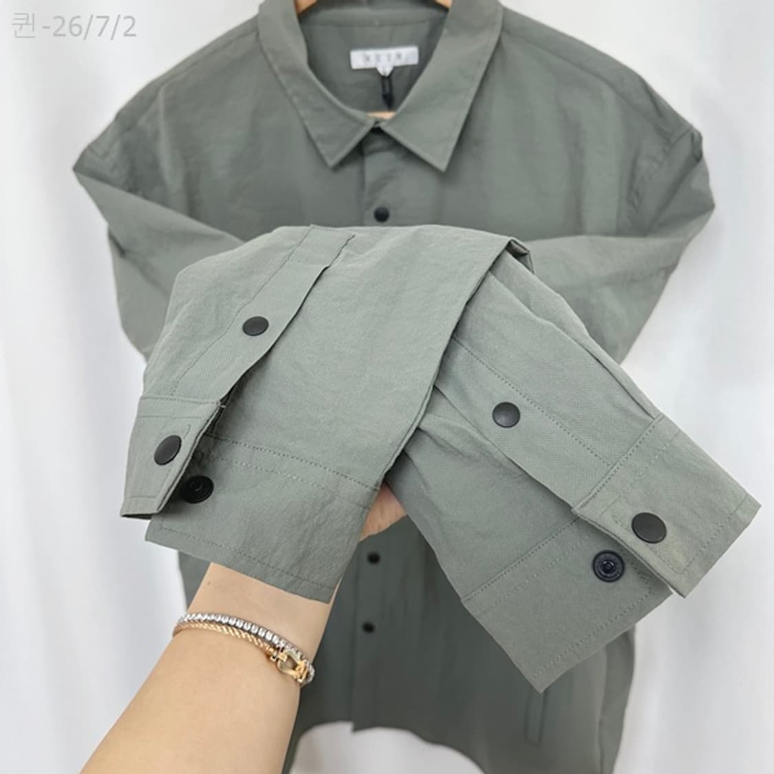 KEIN 남자 나일론 남방 셔츠 L (105-110)미착용  /퀸 상품이미지6