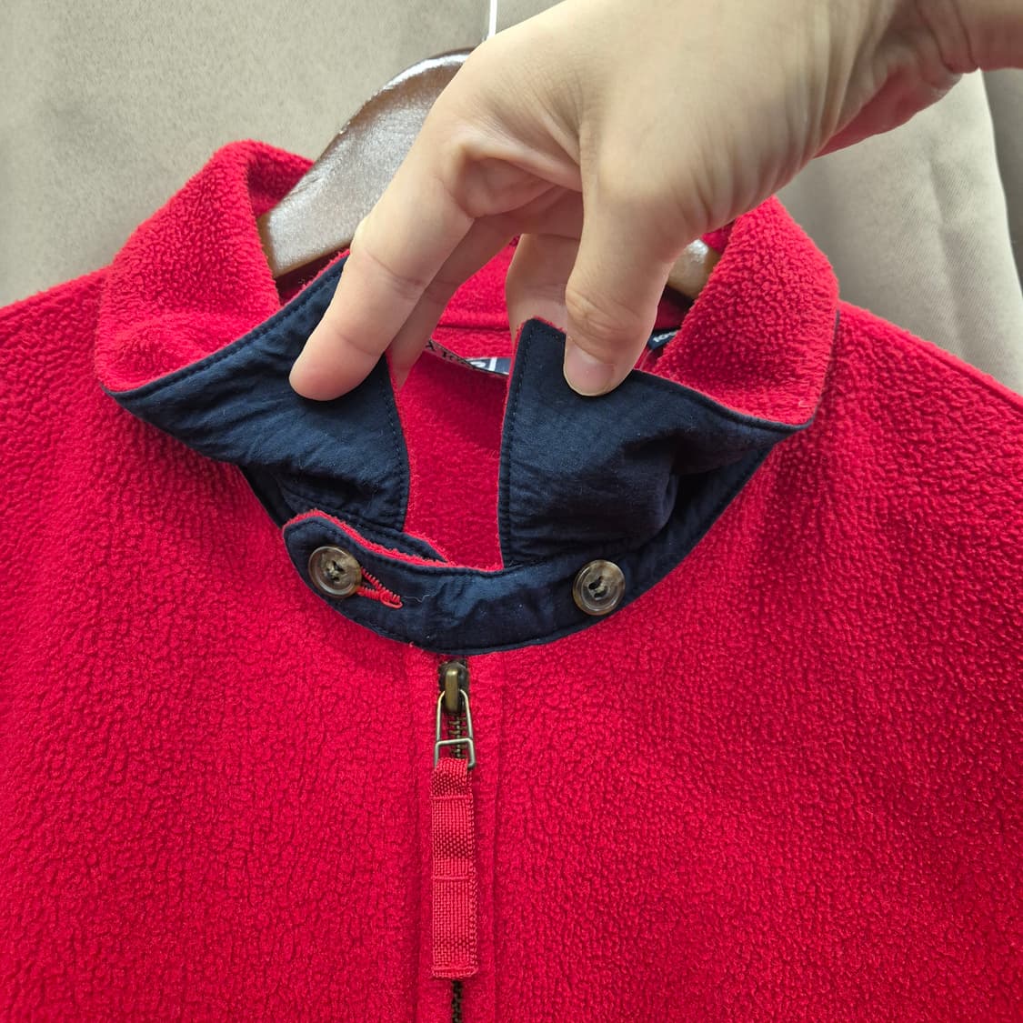 폴로 랄프로렌 레드 플리스 집업 자켓 105 상품이미지2