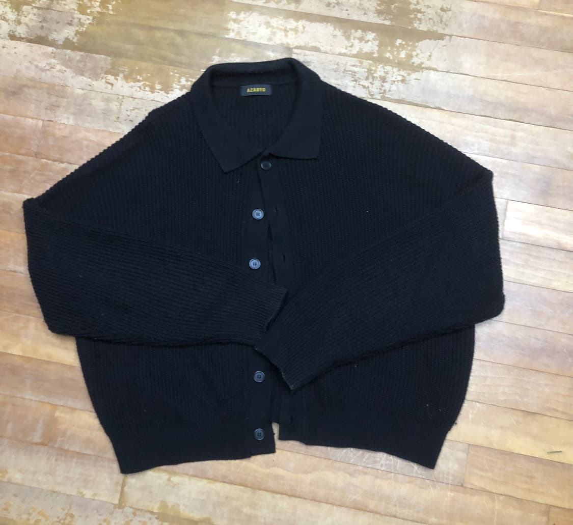  니트 카라 가디건 상품이미지1