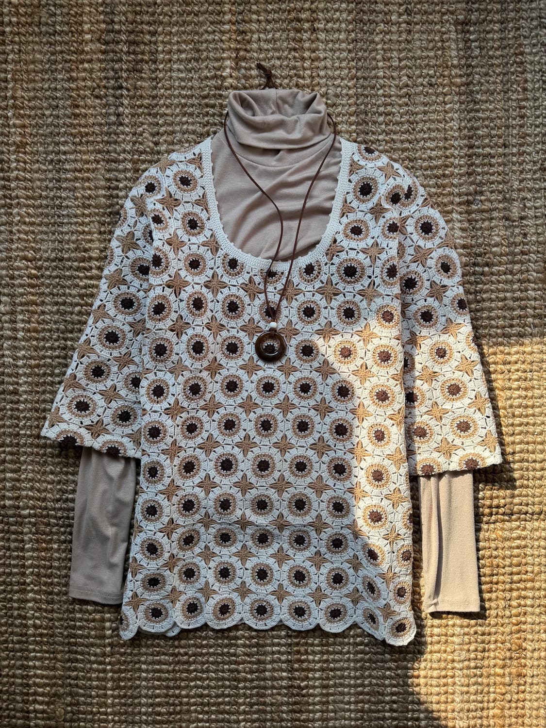 Ethnic Crochet Knit 0159 상품이미지1