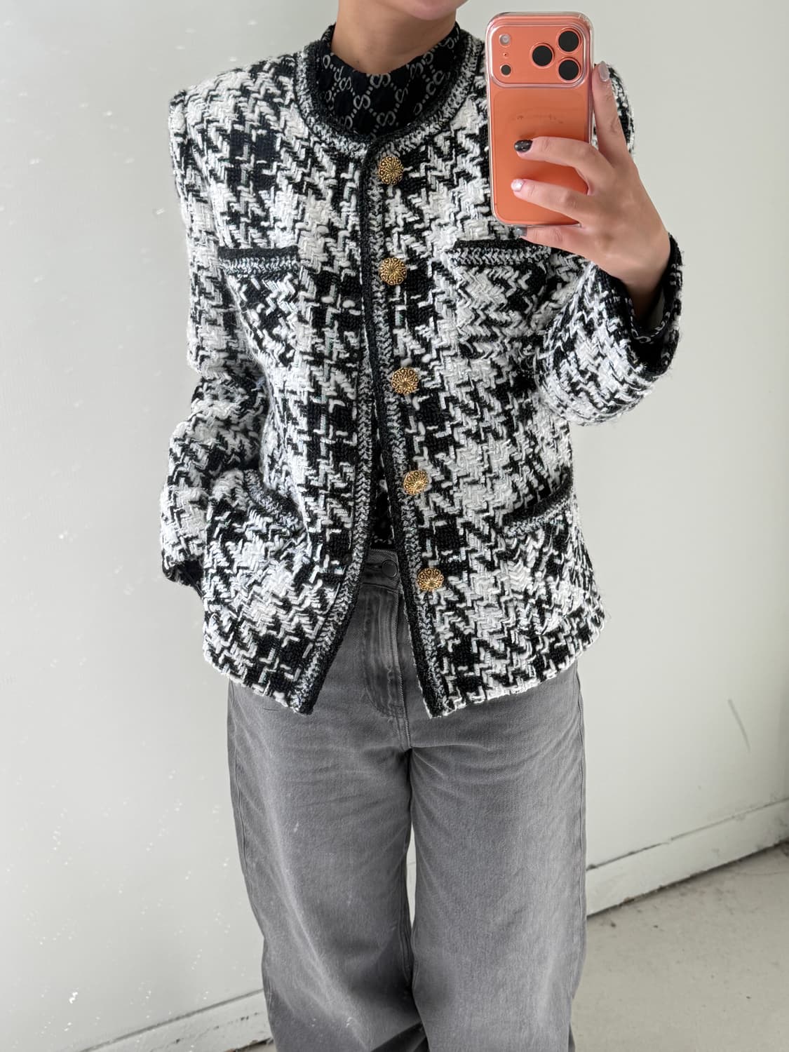 일본빈티지 BELLEVOGUE 트위드자켓 상품이미지1