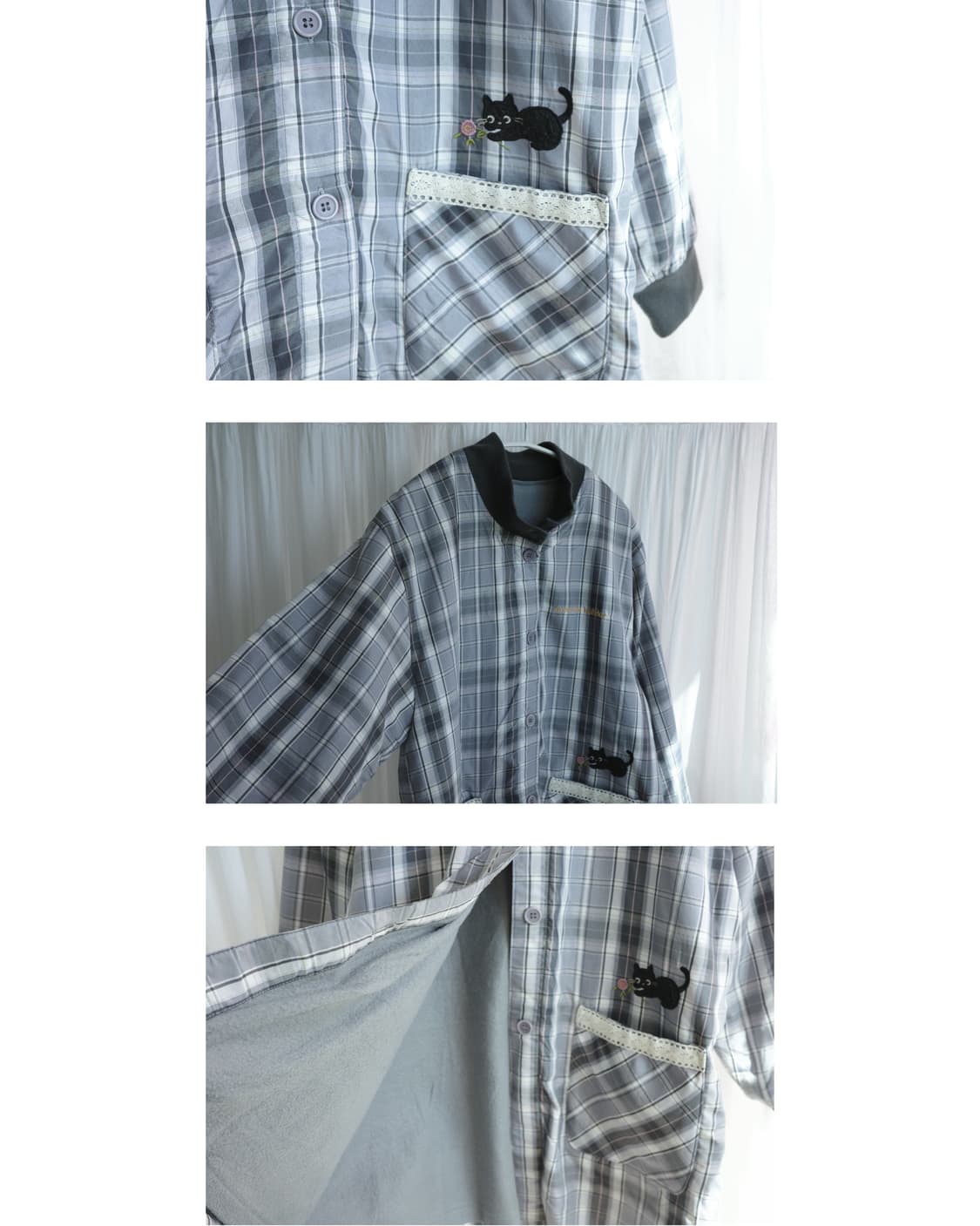 Cat garden check outwear 상품이미지3