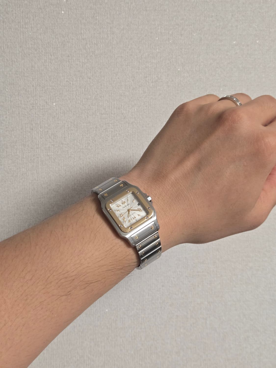 까르띠에 산토스 갈베 라지 콤비 오토매틱 팝니다 상품이미지3