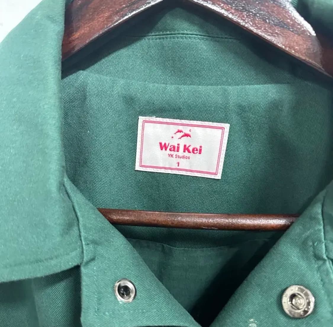 Wai Kei 와이케이 그린색 야구 점퍼 상품이미지2