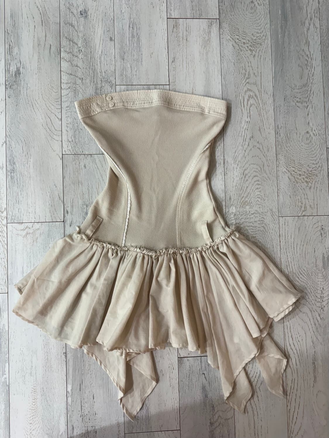 스컬프터 Tube Top Low Waist Dress Cream 상품이미지5