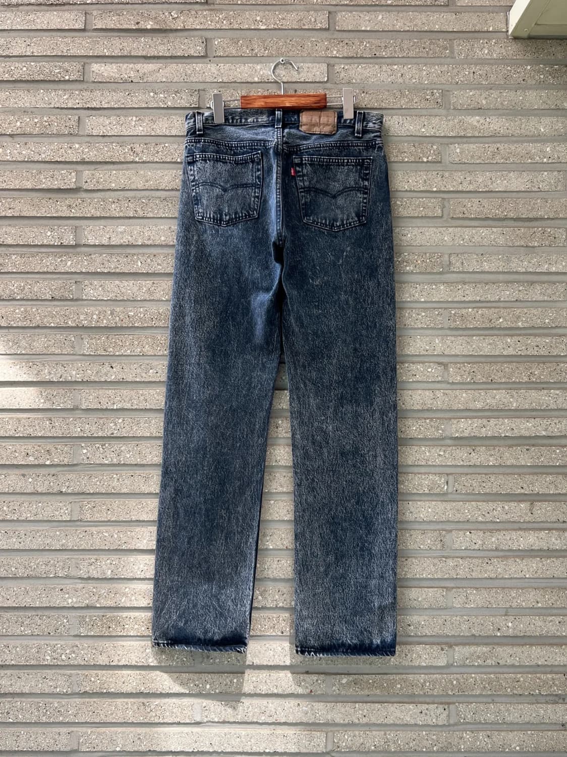 [33]90's 리바이스 501 USA Made 빈티지 워싱 데님 팬츠 상품이미지1