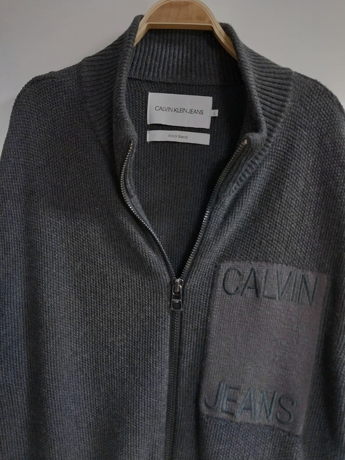 캘빈클라인진  니트집업자켓 상품이미지2