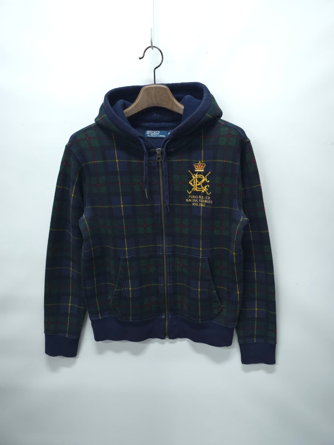 폴로 그린체크 양기모 후드집업 ( 여성66-66반 ) 상품이미지2