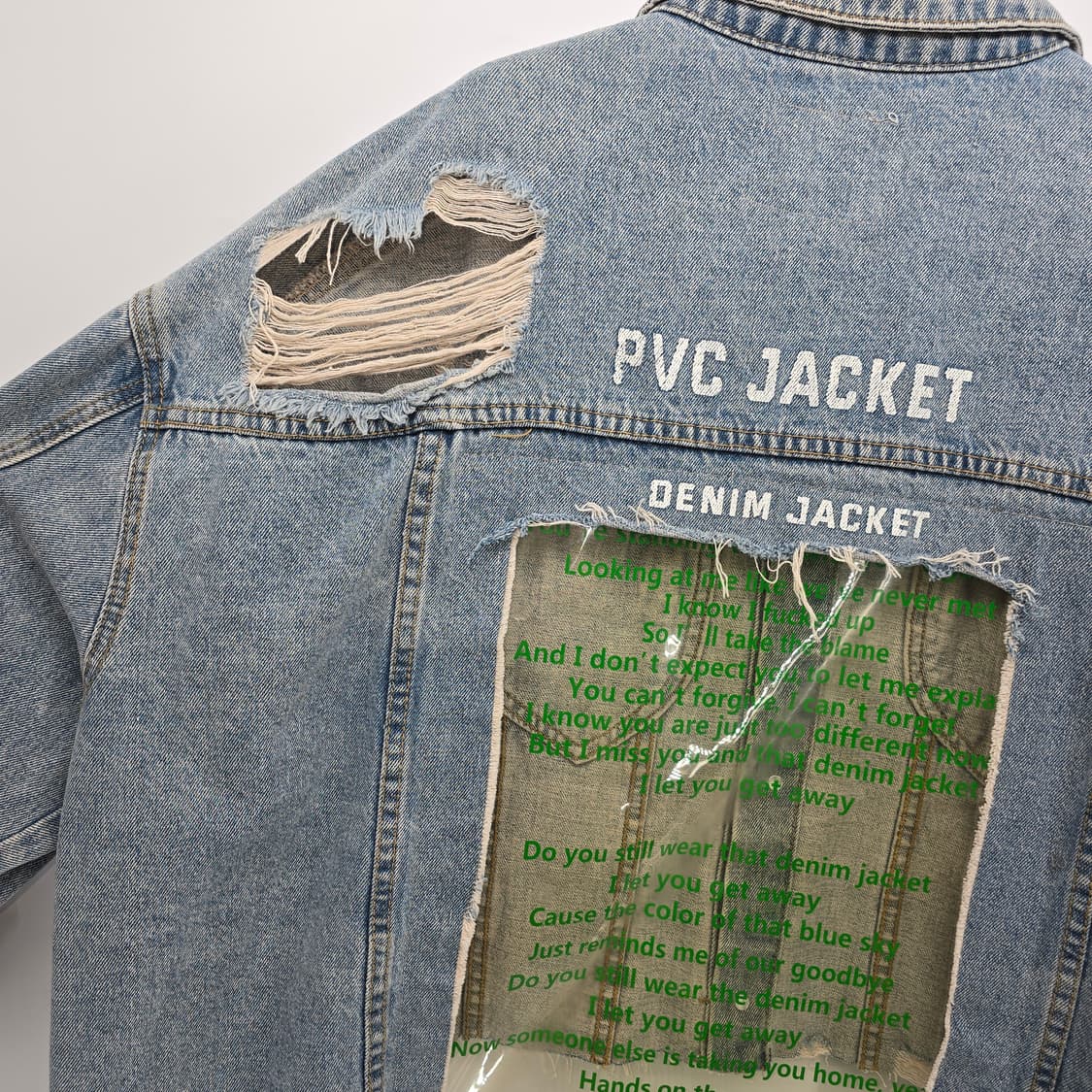 SHINE PVC 데님 자켓업사이클 리워크 상품이미지4