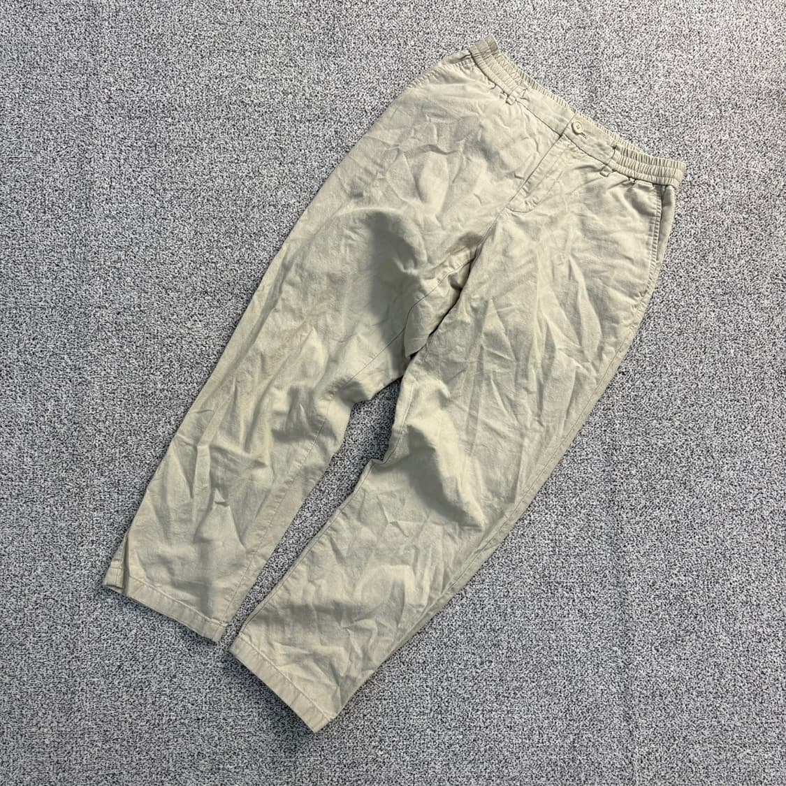 30 무신사스탠다드 코튼 린넨 밴딩 바지 0421J 상품이미지1